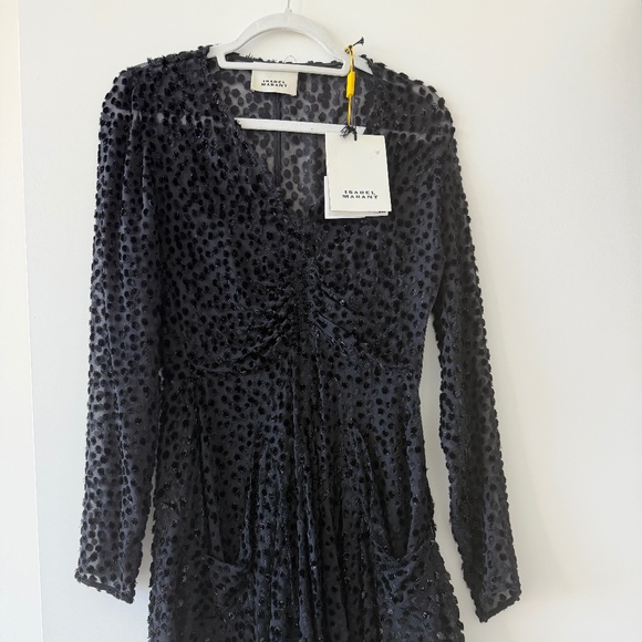 Isabel Marant Collection - Black Sequin Embellished Dress Size 36 - Picture 7 of 11